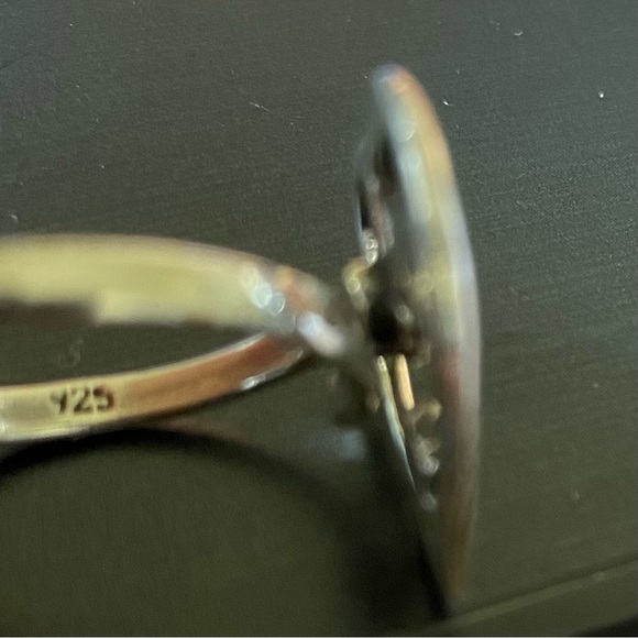 Solid 925 Sterling Silver Heart Ring from Mexico/ Anillo Plata Ley 925 Mexicana - Picture 8 of 8